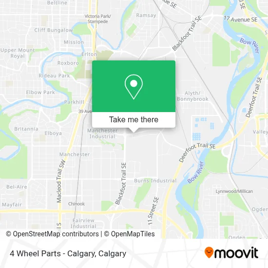 4 Wheel Parts - Calgary map