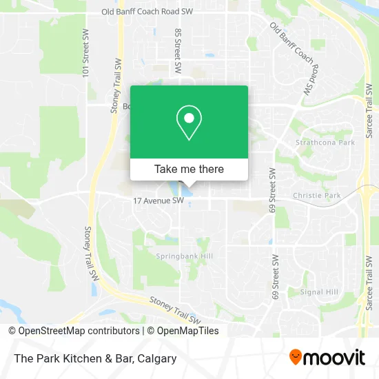 The Park Kitchen & Bar map