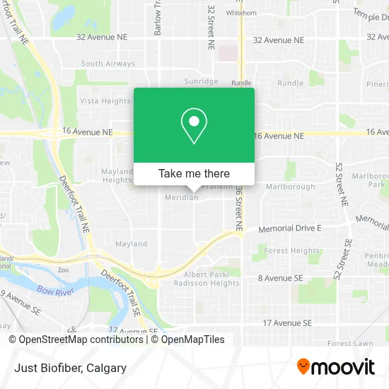 Just Biofiber map