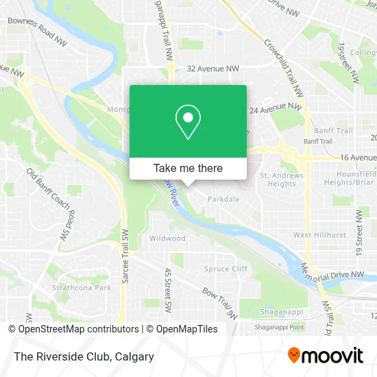 The Riverside Club map