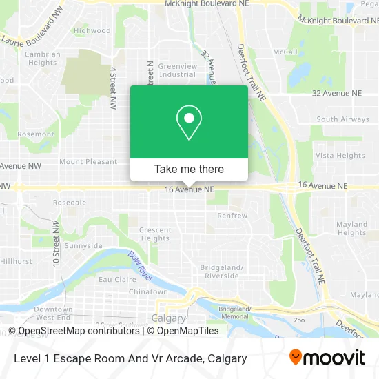 Level 1 Escape Room And Vr Arcade map
