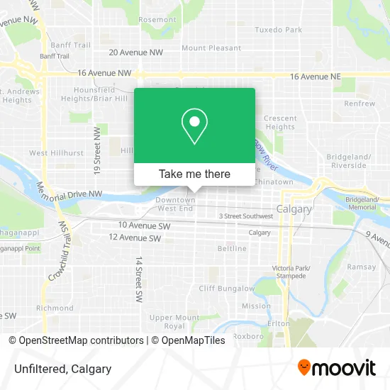 Unfiltered map