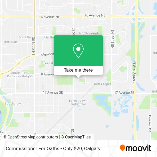 Commissioner For Oaths - Only $20 map