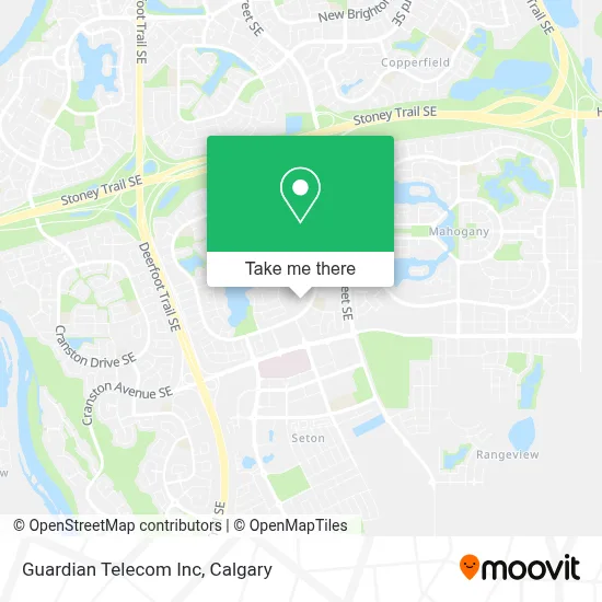 Guardian Telecom Inc map