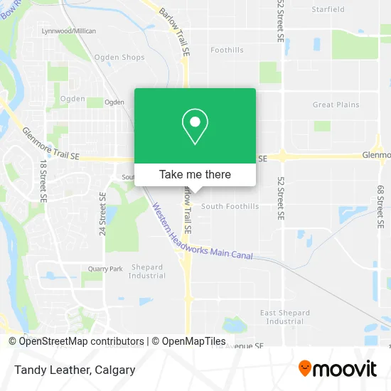 Tandy Leather map