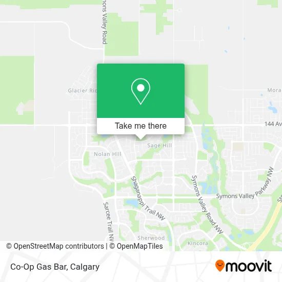 Co-Op Gas Bar map
