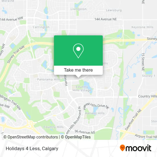 Holidays 4 Less map