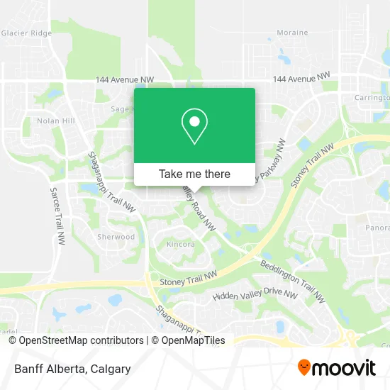 Banff Alberta map