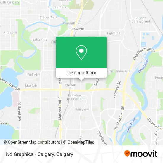 Nd Graphics - Calgary map