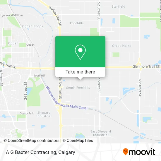 A G Baxter Contracting map