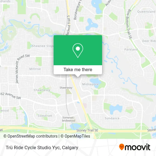 Trü Ride Cycle Studio Yyc map