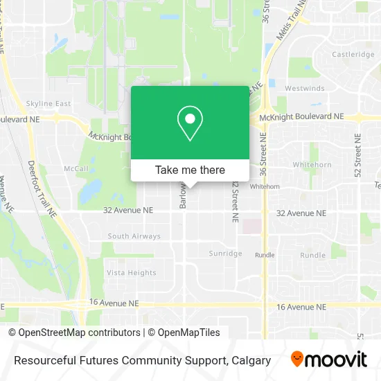 Resourceful Futures Community Support map