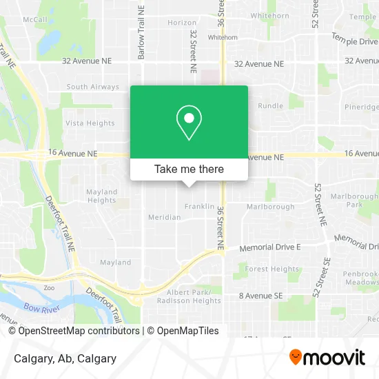 Calgary, Ab map