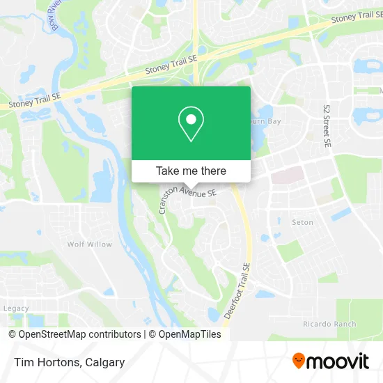 Tim Hortons map