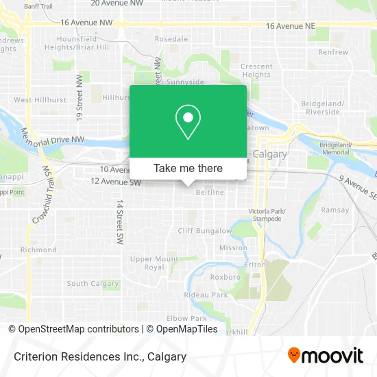 Criterion Residences Inc. map