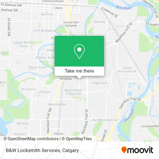 B&W Locksmith Services map