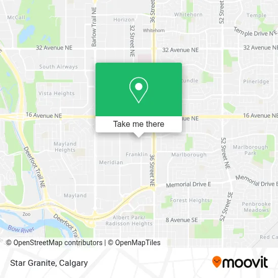 Star Granite map