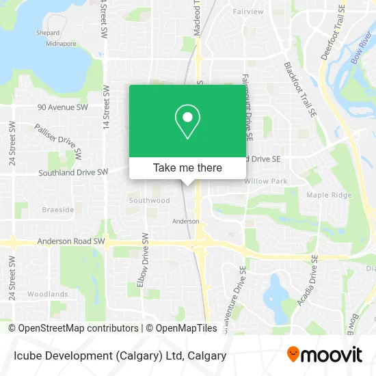Icube Development (Calgary) Ltd map