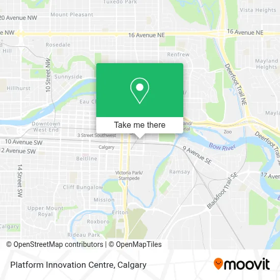 Platform Innovation Centre map