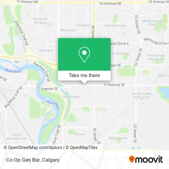 Co-Op Gas Bar map