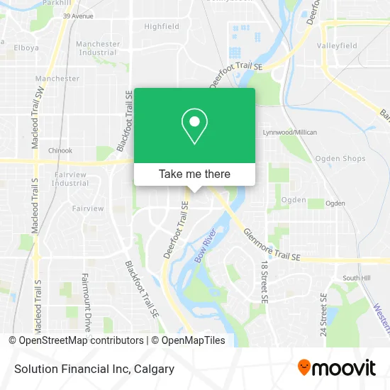 Solution Financial Inc map