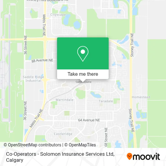 Co-Operators - Solomon Insurance Services Ltd map