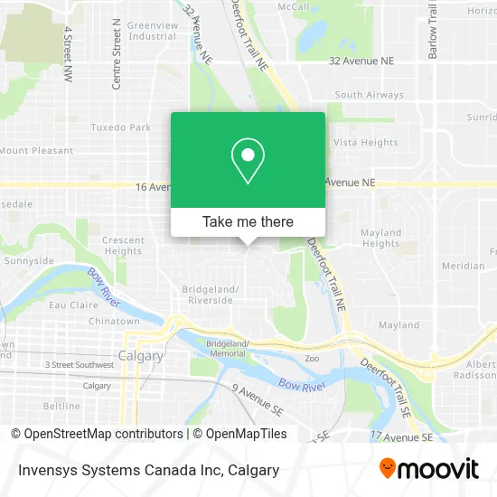 Invensys Systems Canada Inc map