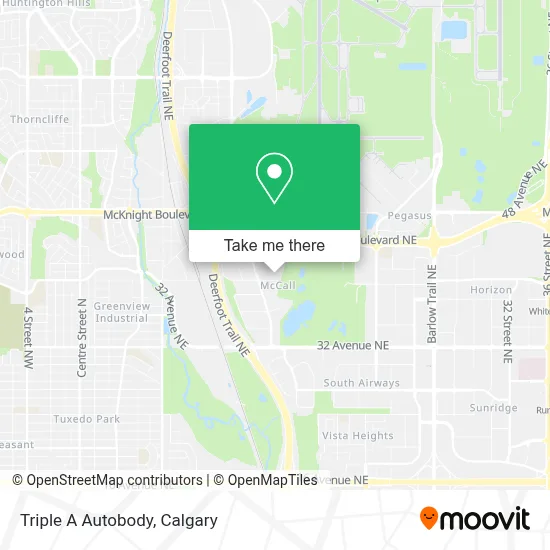 Triple A Autobody map