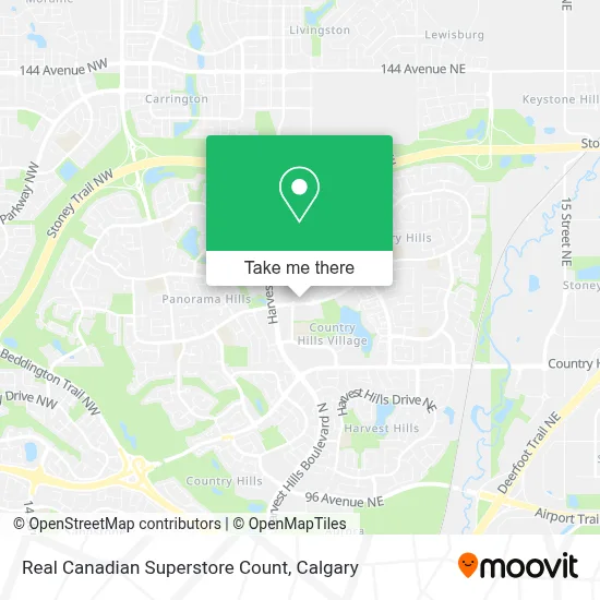 Real Canadian Superstore Count map