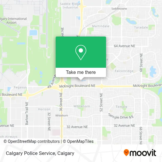 Calgary Police Service map