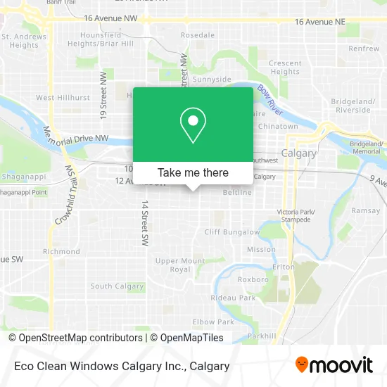 Eco Clean Windows Calgary Inc. map