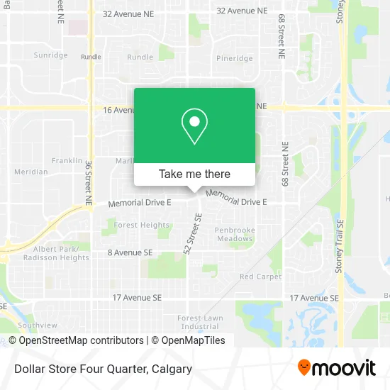 Dollar Store Four Quarter map
