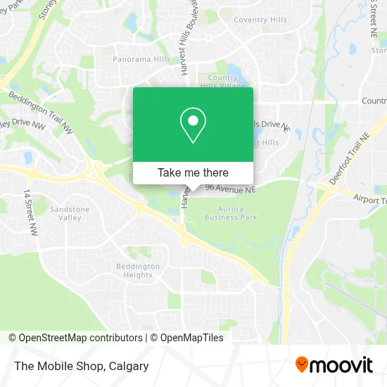 The Mobile Shop map