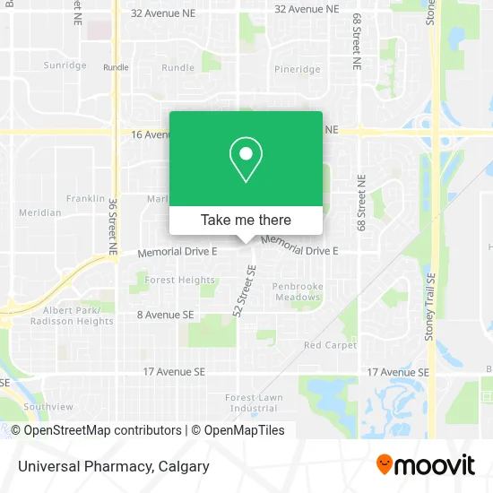 Universal Pharmacy map