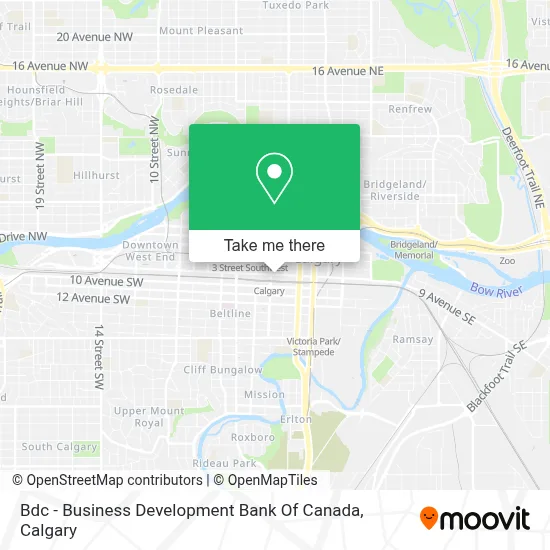 Bdc - Business Development Bank Of Canada map