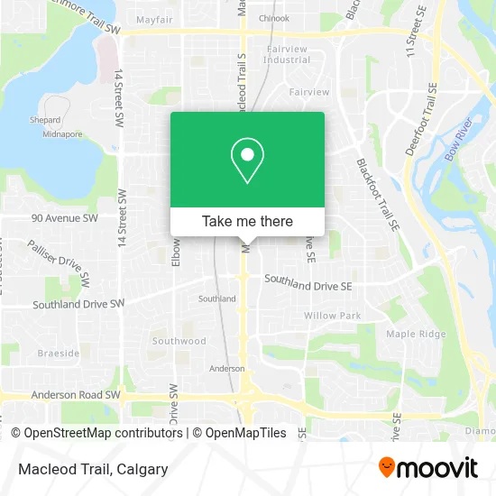 Macleod Trail map
