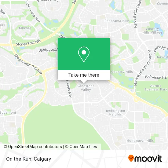 On the Run map