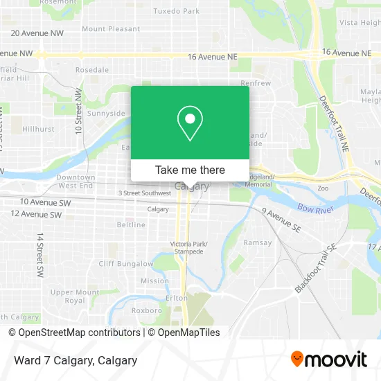 Ward 7 Calgary map
