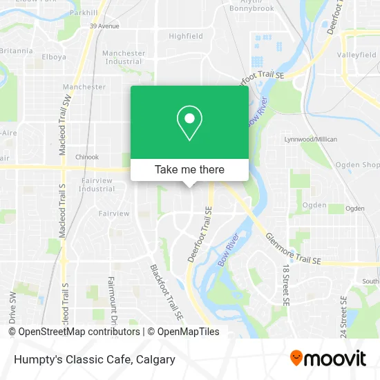 Humpty's Classic Cafe map