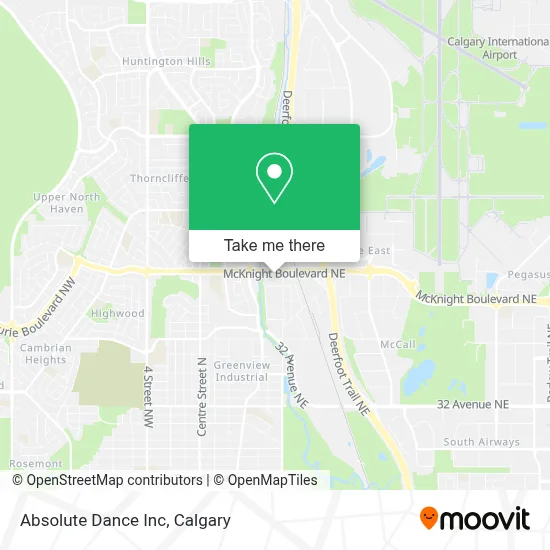 Absolute Dance Inc map