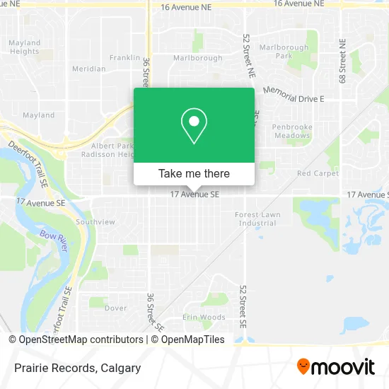 Prairie Records map