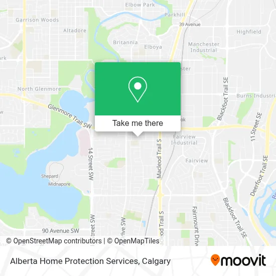 Alberta Home Protection Services map