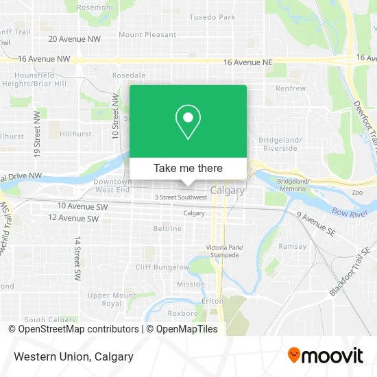 Western Union map