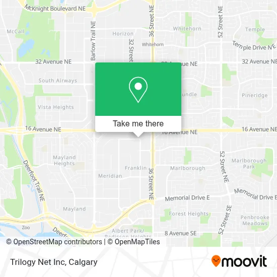 Trilogy Net Inc map