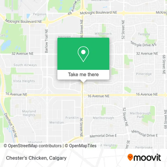 Chester's Chicken map