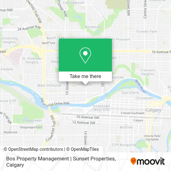 Bos Property Management | Sunset Properties map
