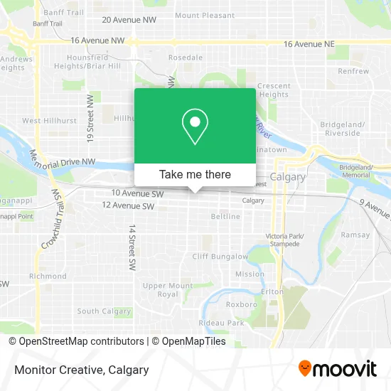 Monitor Creative map