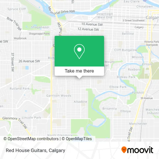 Red House Guitars map