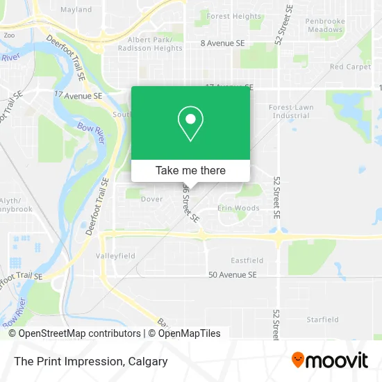 The Print Impression map