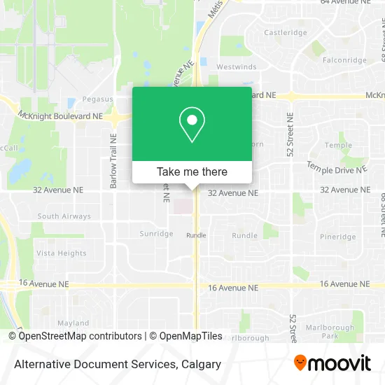 Alternative Document Services map